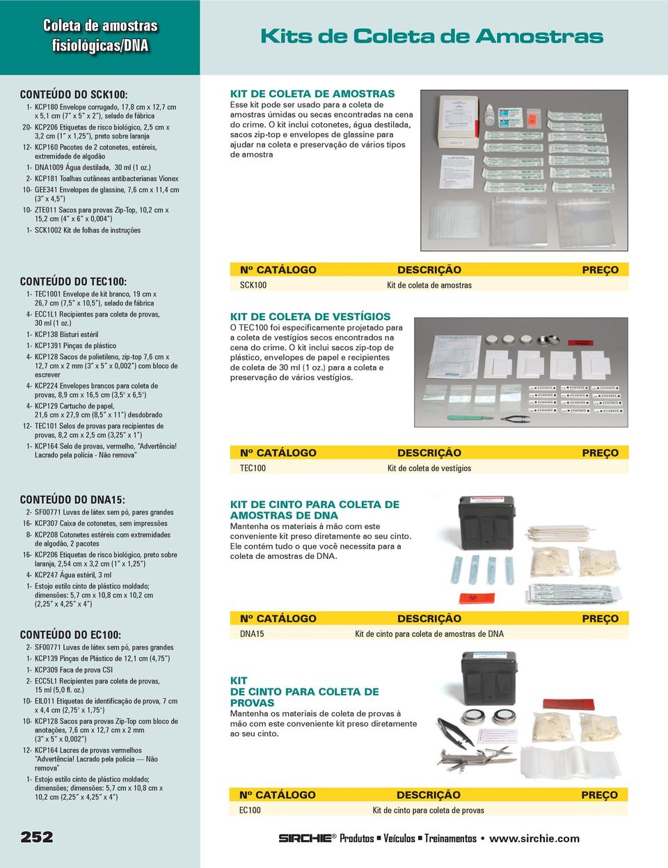 ) 2- KCP181 Toalhas cutâneas antibacterianas Vionex 10- GEE341 Envelopes de glassine, 7,6 cm x 11,4 cm (3 x 4,5 ) 10- ZTE011 Sacos para provas Zip-Top, 10,2 cm x 15,2 cm (4 x 6 x 0,004 ) 1- SCK1002