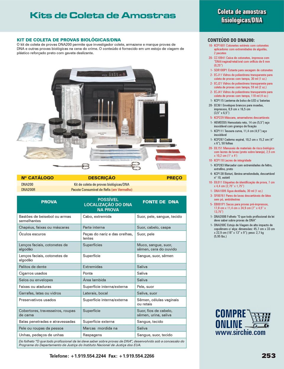 DNA200 Kit de coleta de provas biológicas/dna DNA200R Pacote Consumível de Refis (em Vermelho) PROVA Bastões de beisebol ou armas semelhantes POSSÍVEL LOCALIZAÇÃO DO DNA NA PROVA Cabo, extremida