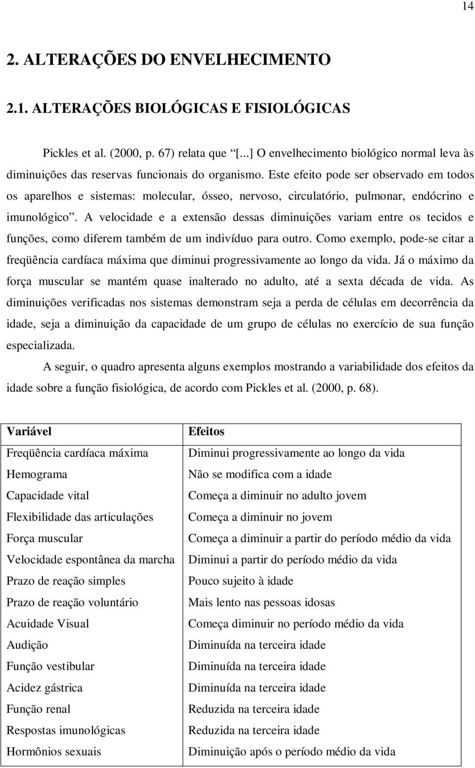 Este efeito pode ser observado em todos os aparelhos e sistemas: molecular, ósseo, nervoso, circulatório, pulmonar, endócrino e imunológico.