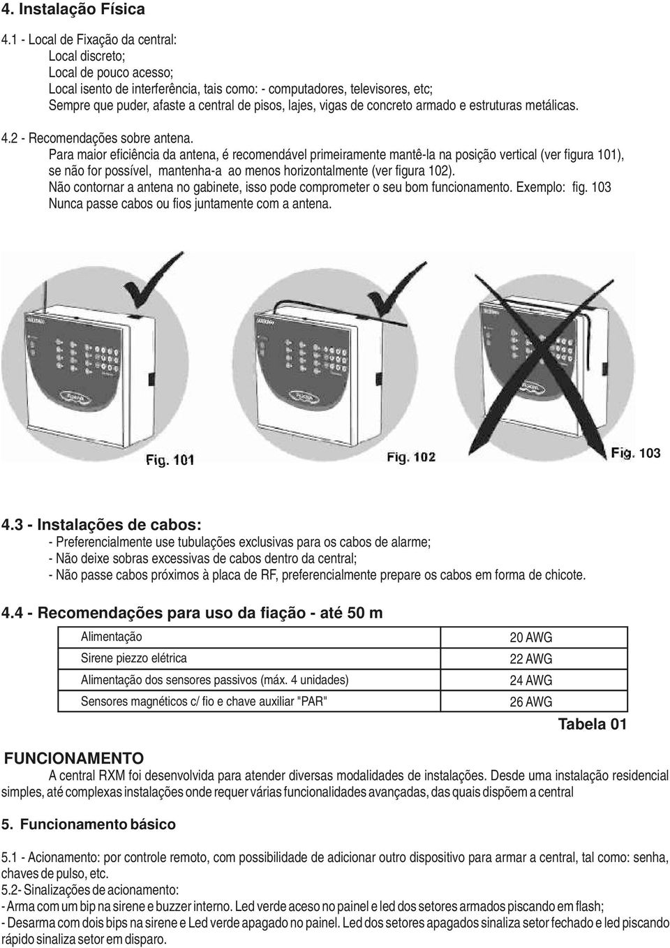 vigas de concreto armado e estruturas metálicas. 4.2 - Recomendações sobre antena.