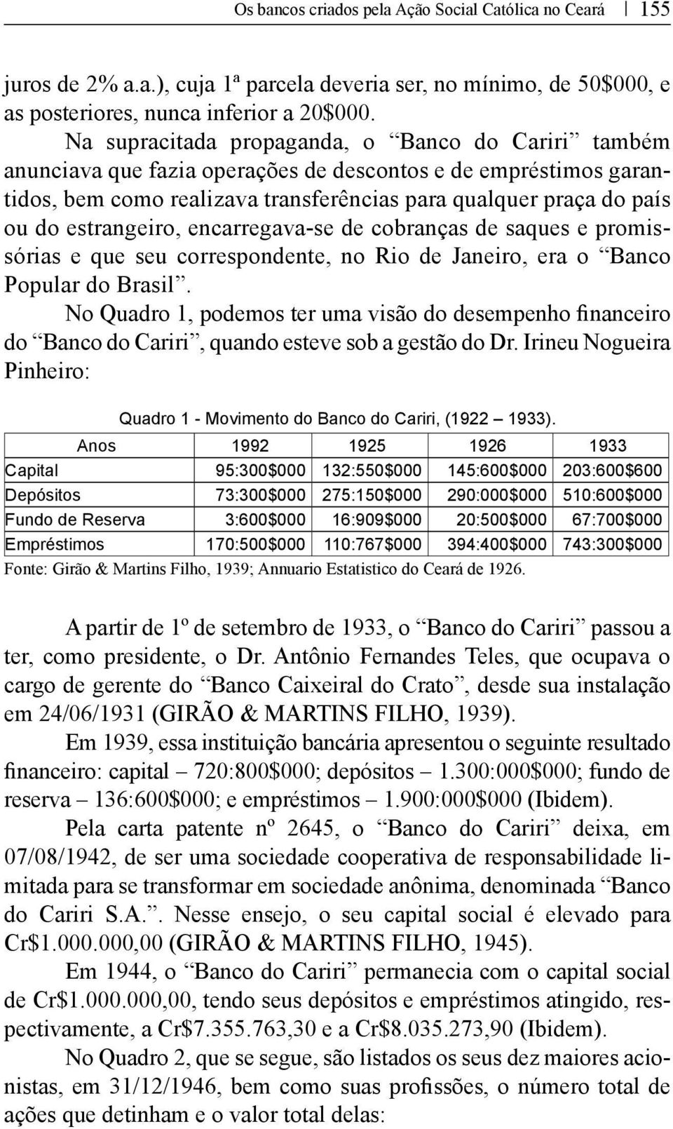 estrangeiro, encarregava-se de cobranças de saques e promissórias e que seu correspondente, no Rio de Janeiro, era o Banco Popular do Brasil.