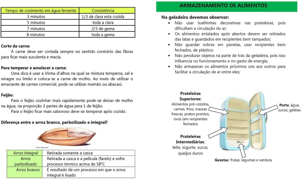 Para temperar e amolecer a carne: Uma dica é usar a Vinha-d alhos na qual se mistura temperos, sal e vinagre ou limão e coloca-se a carne de molho.