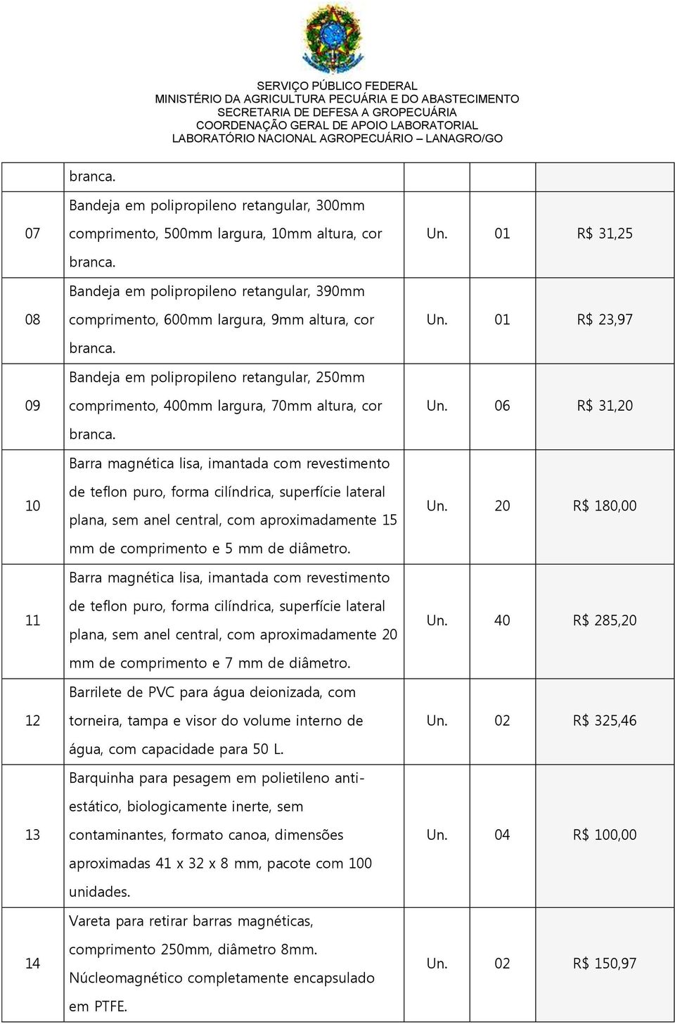 Barra magnética lisa, imantada com revestimento de teflon puro, forma cilíndrica, superfície lateral plana, sem anel central, com aproximadamente 15 mm de comprimento e 5 mm de diâmetro.