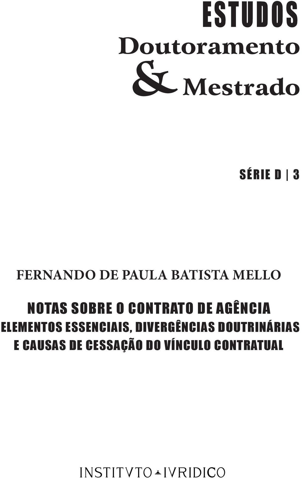 CONTRATO DE AGÊNCIA ELEMENTOS ESSENCIAIS,