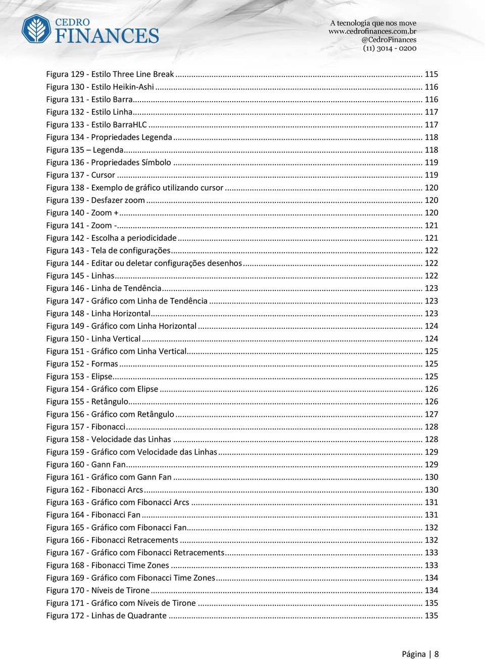 .. 120 Figura 139 - Desfazer zoom... 120 Figura 140 - Zoom +... 120 Figura 141 - Zoom -... 121 Figura 142 - Escolha a periodicidade... 121 Figura 143 - Tela de configurações.