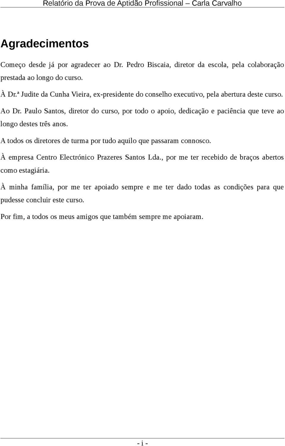 Paulo Santos, diretor do curso, por todo o apoio, dedicação e paciência que teve ao longo destes três anos.