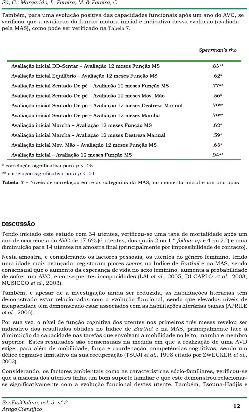 como pode ser verificado na Tabela 7.