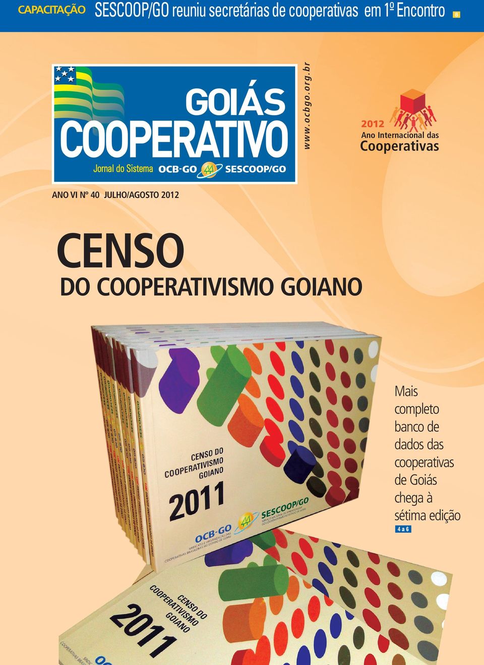 Sistema ANO VI Nº 40 JULHO/AGOSTO 2012 CENSO DO COOPERATIVISMO