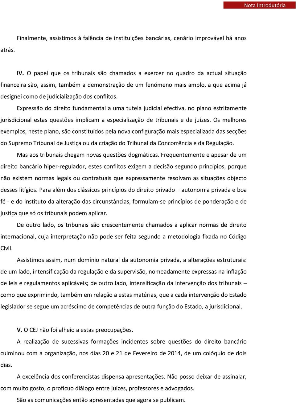 conflitos. Expressão do direito fundamental a uma tutela judicial efectiva, no plano estritamente jurisdicional estas questões implicam a especialização de tribunais e de juízes.