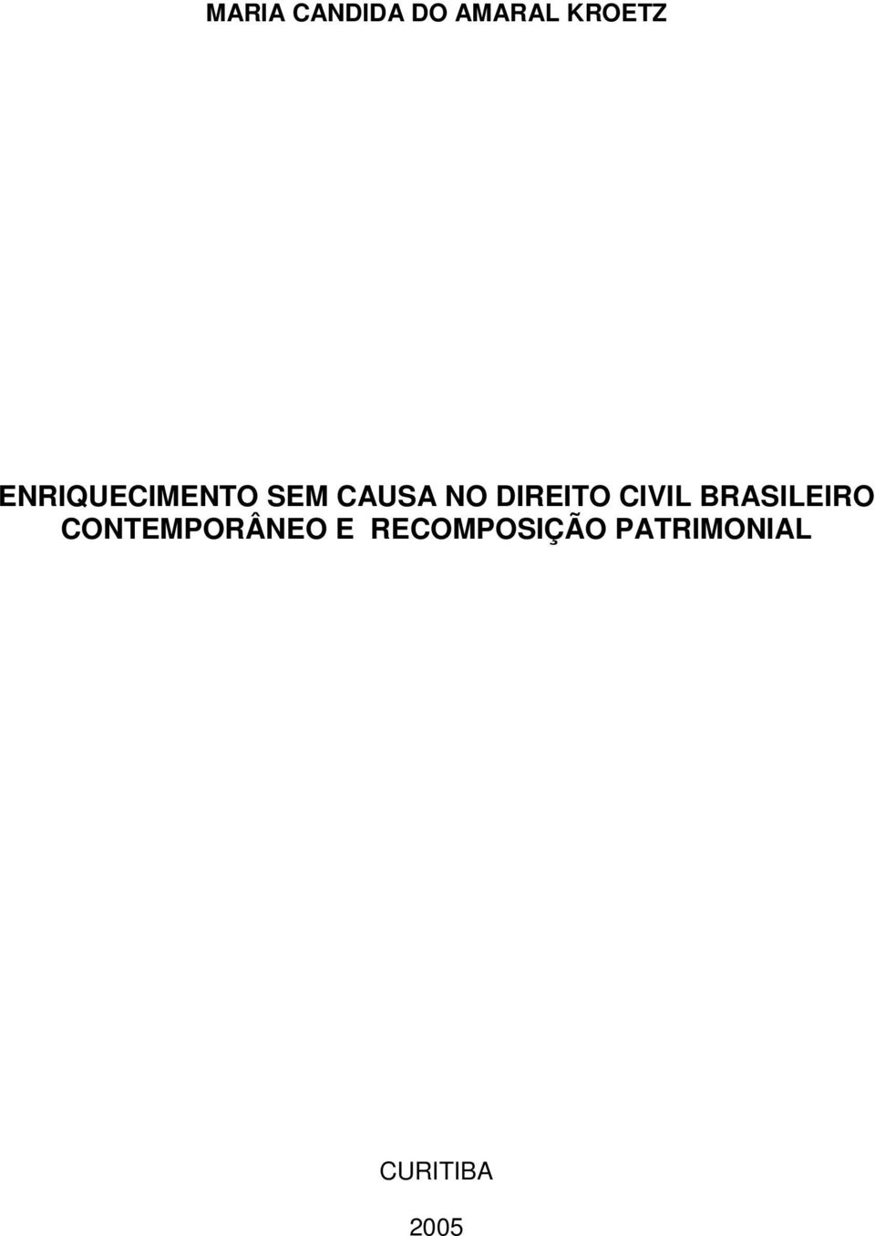 DIREITO CIVIL BRASILEIRO