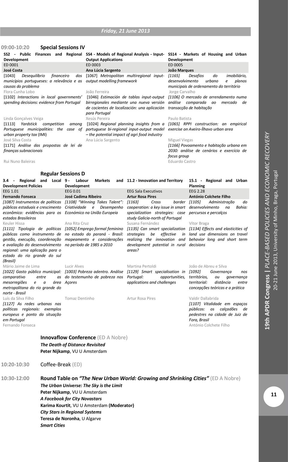 Ferreira Jorge Carvalho [1102] Interactions in local governments spending decisions: evidence from Portugal [1046] Estimación de tablas input output birregionales mediante una nueva versión de