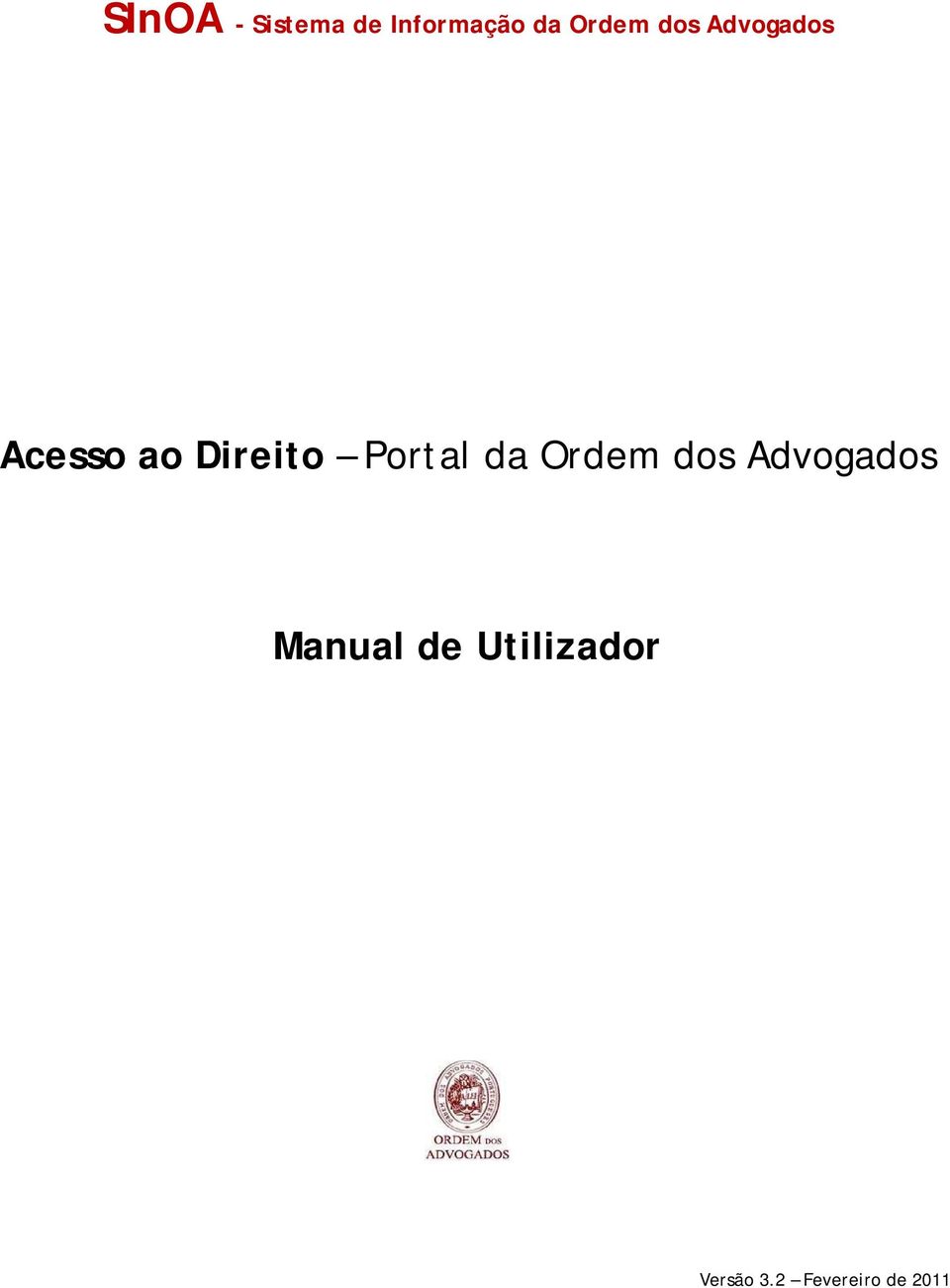 Portal da Ordem dos Advogados Manual