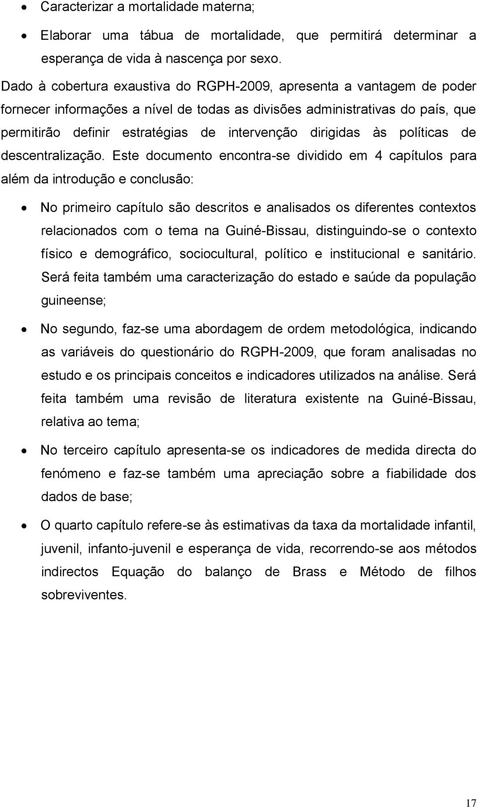 dirigidas às políticas de descentralização.