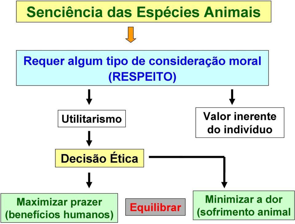 inerente do indivíduo Decisão Ética Maximizar prazer