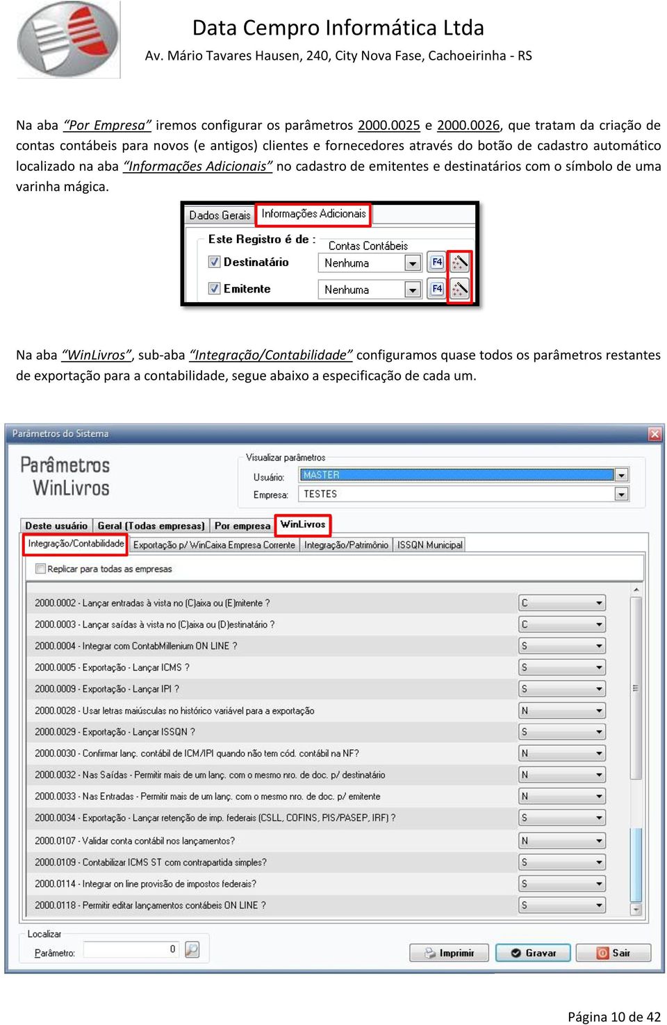 automático localizado na aba Informações Adicionais no cadastro de emitentes e destinatários com o símbolo de uma varinha mágica.