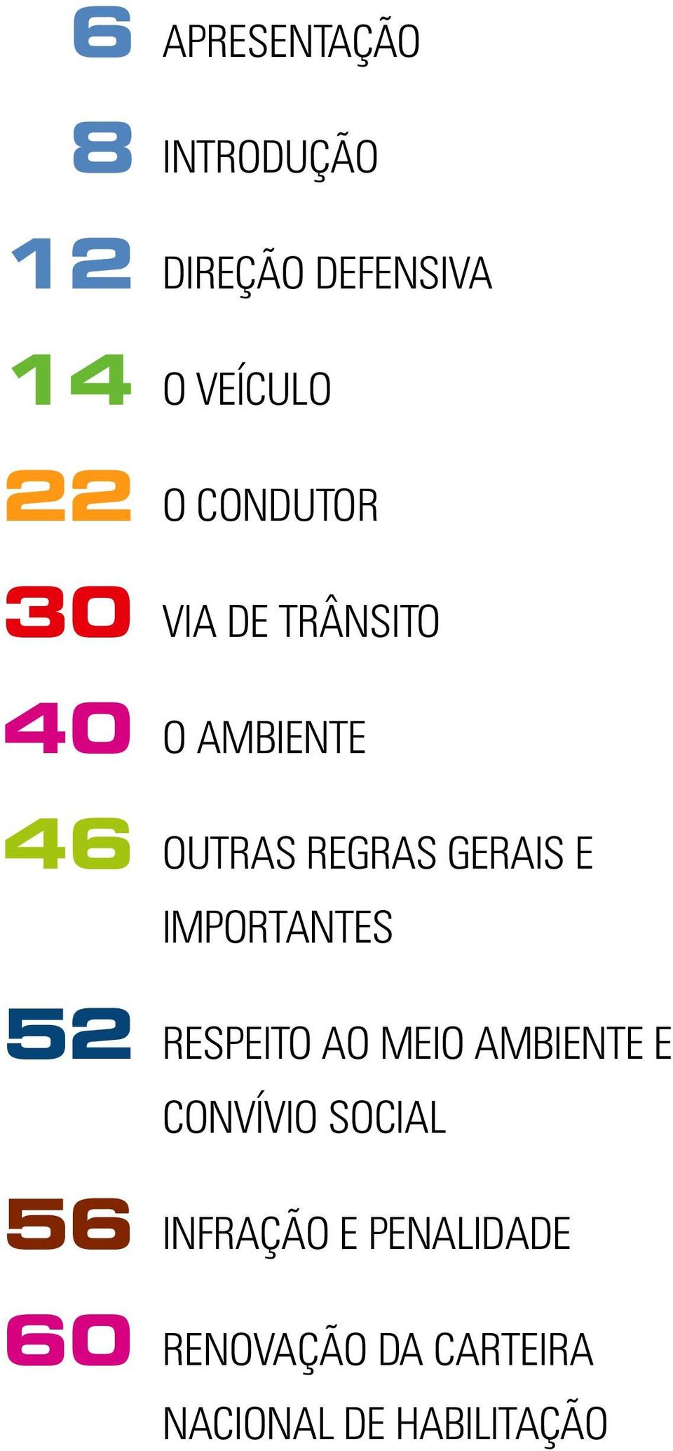 E IMPORTANTES 52 RESPEITO AO MEIO AMBIENTE E CONVÍVIO SOCIAL 56