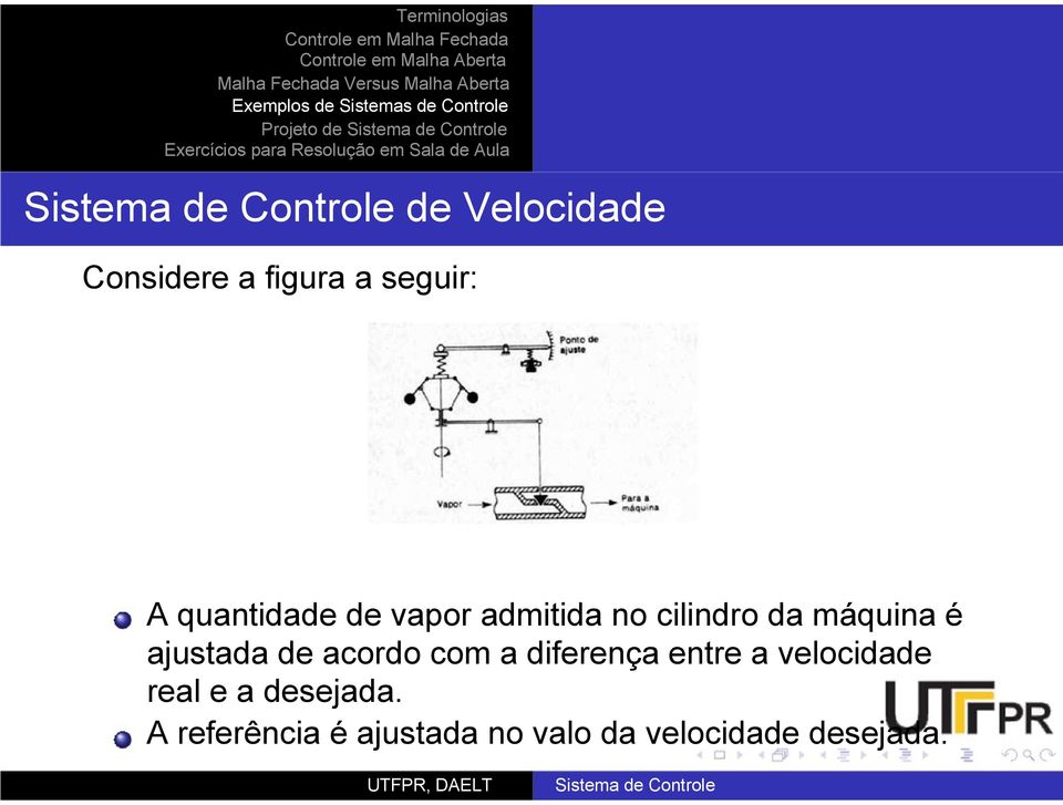 acordo com a diferença entre a velocidade real e a