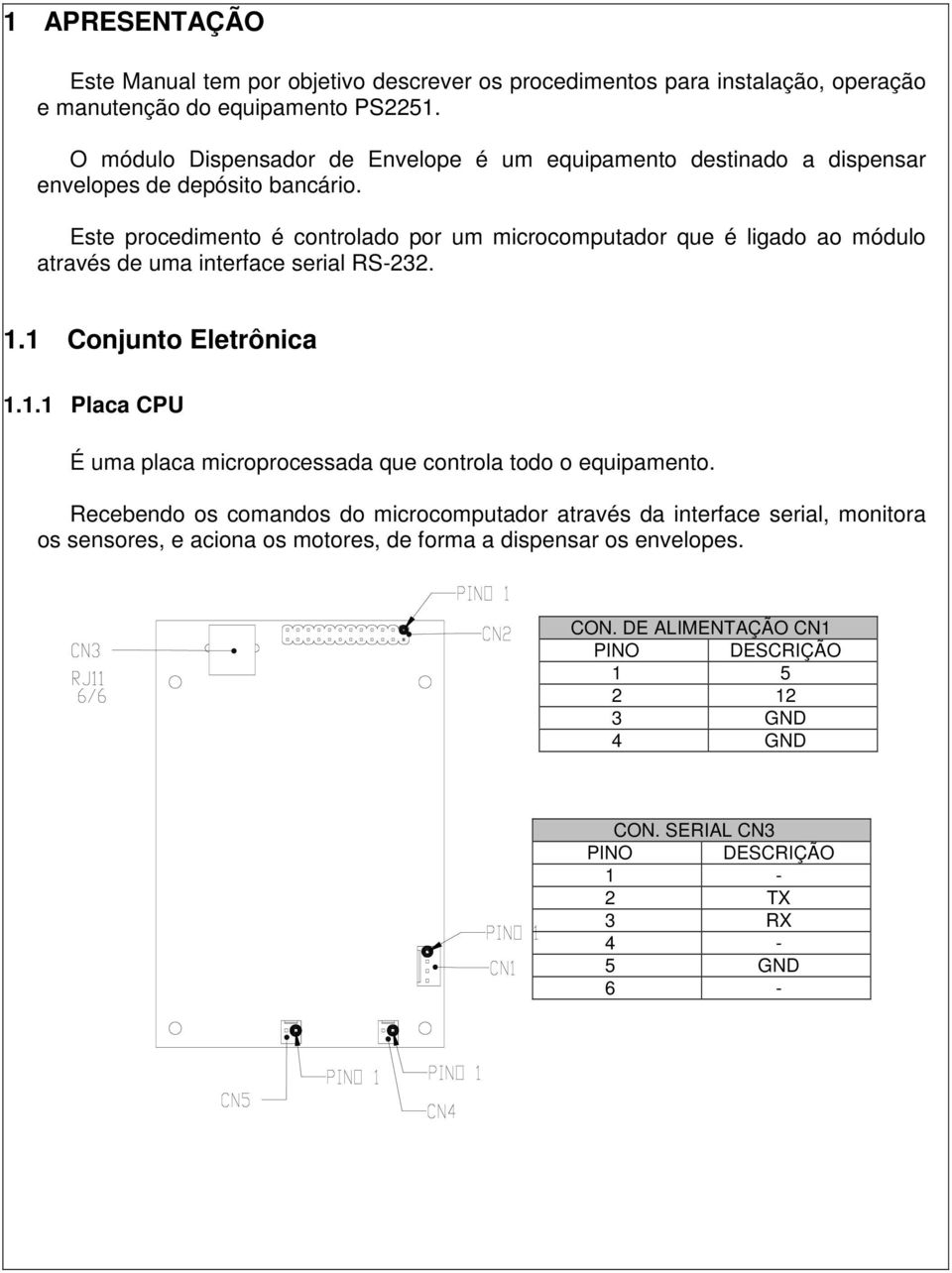 Este procedimento é controlado por um microcomputador que é ligado ao módulo através de uma interface serial RS-232. 1.