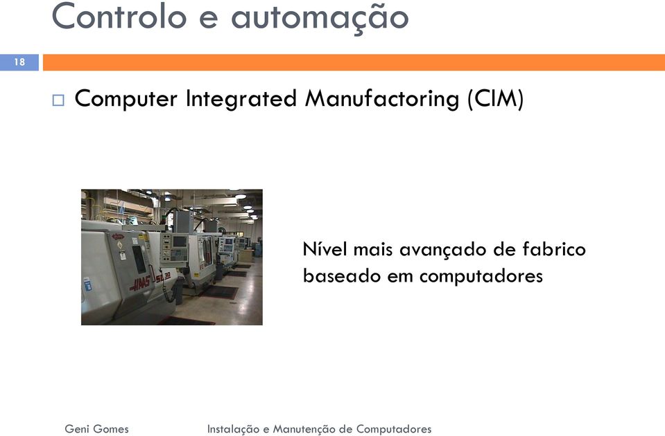 Manufactoring (CIM) Nível