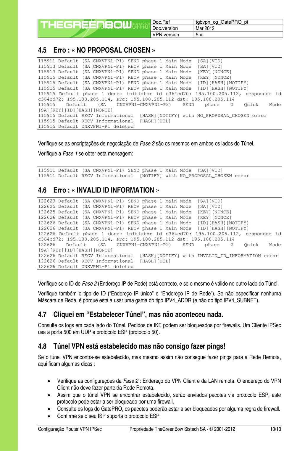 115915 Default (SA CNXVPN1-P1) RECV phase 1 Main Mode [KEY][NONCE] 115915 Default (SA CNXVPN1-P1) SEND phase 1 Main Mode [ID][HASH][NOTIFY] 115915 Default (SA CNXVPN1-P1) RECV phase 1 Main Mode