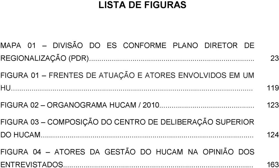 .. 119 FIGURA 02 ORGANOGRAMA HUCAM / 2010.