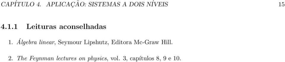 4.1.1 Leituras aconselhadas 1.