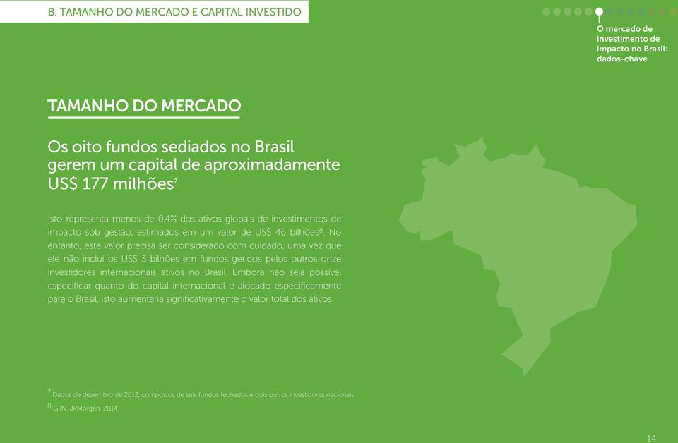 No entanto, este valor precisa ser considerado com cuidado, uma vez que ele não inclui os US$ 3 bilhões em fundos geridos pelos outros onze investidores internacionais ativos no Brasil.