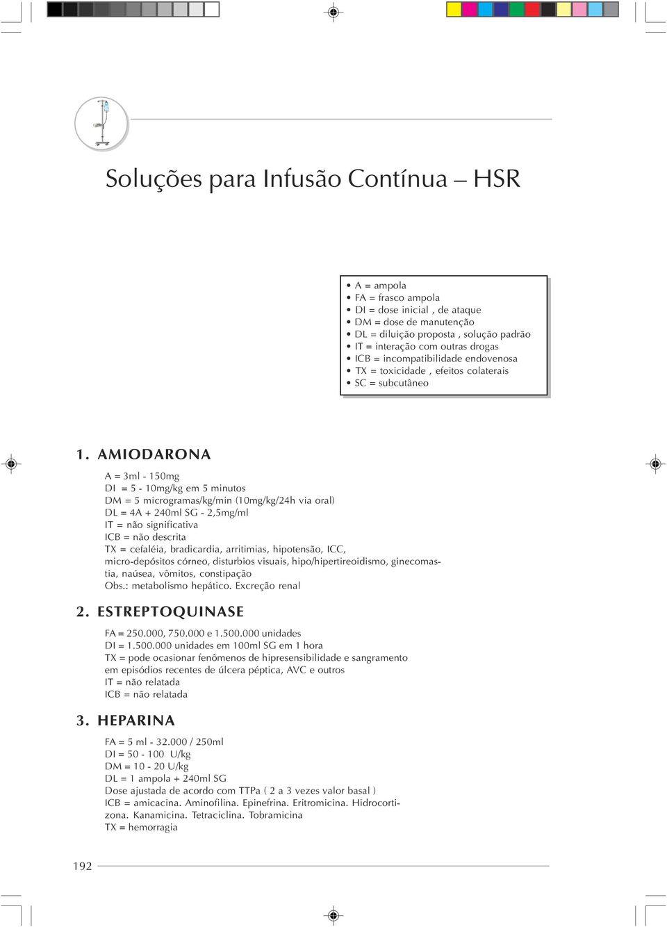 hipotensão, ICC, micro-depósitos córneo, disturbios visuais, hipo/hipertireoidismo, ginecomastia, naúsea, vômitos, constipação Obs.: metabolismo hepático. Excreção renal 2. ESTREPTOQUINASE FA = 250.