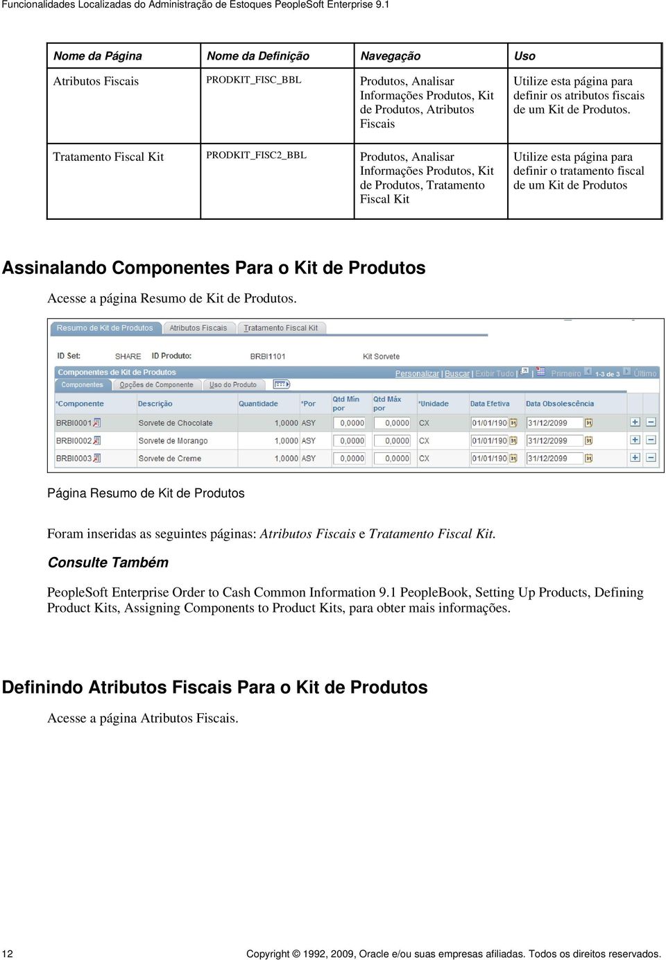 definir o tratamento fiscal de um Kit de Produtos Assinalando Componentes Para o Kit de Produtos Acesse a página Resumo de Kit de Produtos.