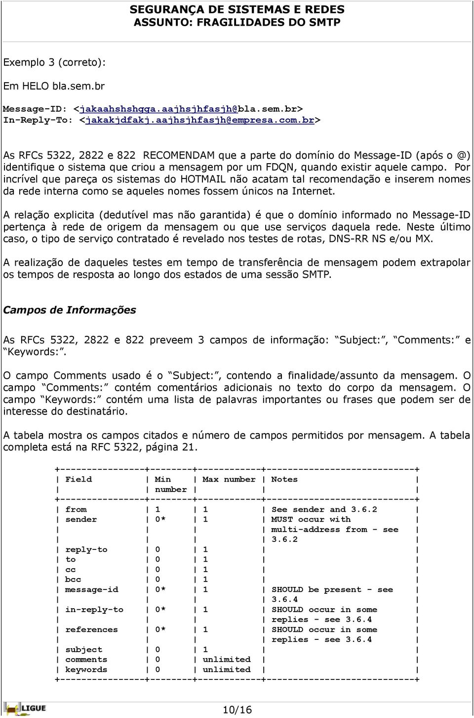 Por incrível que pareça os sistemas do HOTMAIL não acatam tal recomendação e inserem nomes da rede interna como se aqueles nomes fossem únicos na Internet.