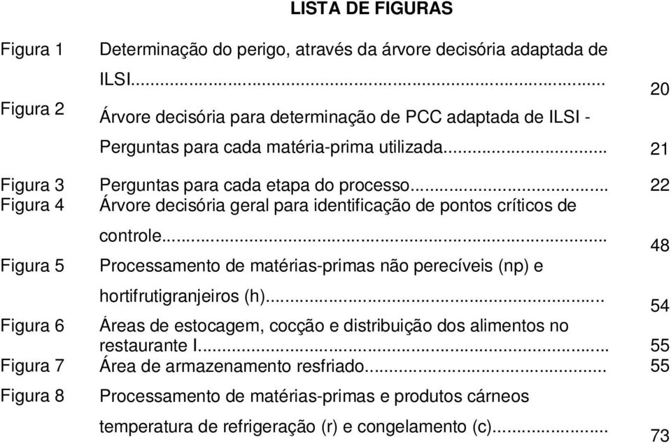 .. 22 Figura 4 Árvore decisória geral para identificação de pontos críticos de Figura 5 controle... Processamento de matérias-primas não perecíveis (np) e hortifrutigranjeiros (h).