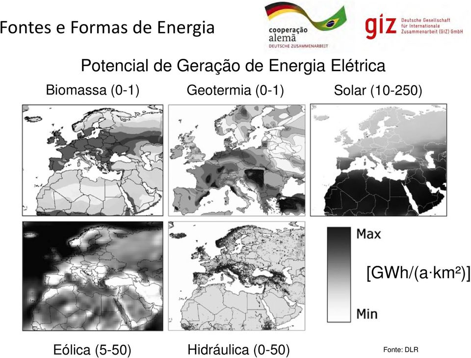 Geotermia (0-1) Solar (10-250) [GWh/(a