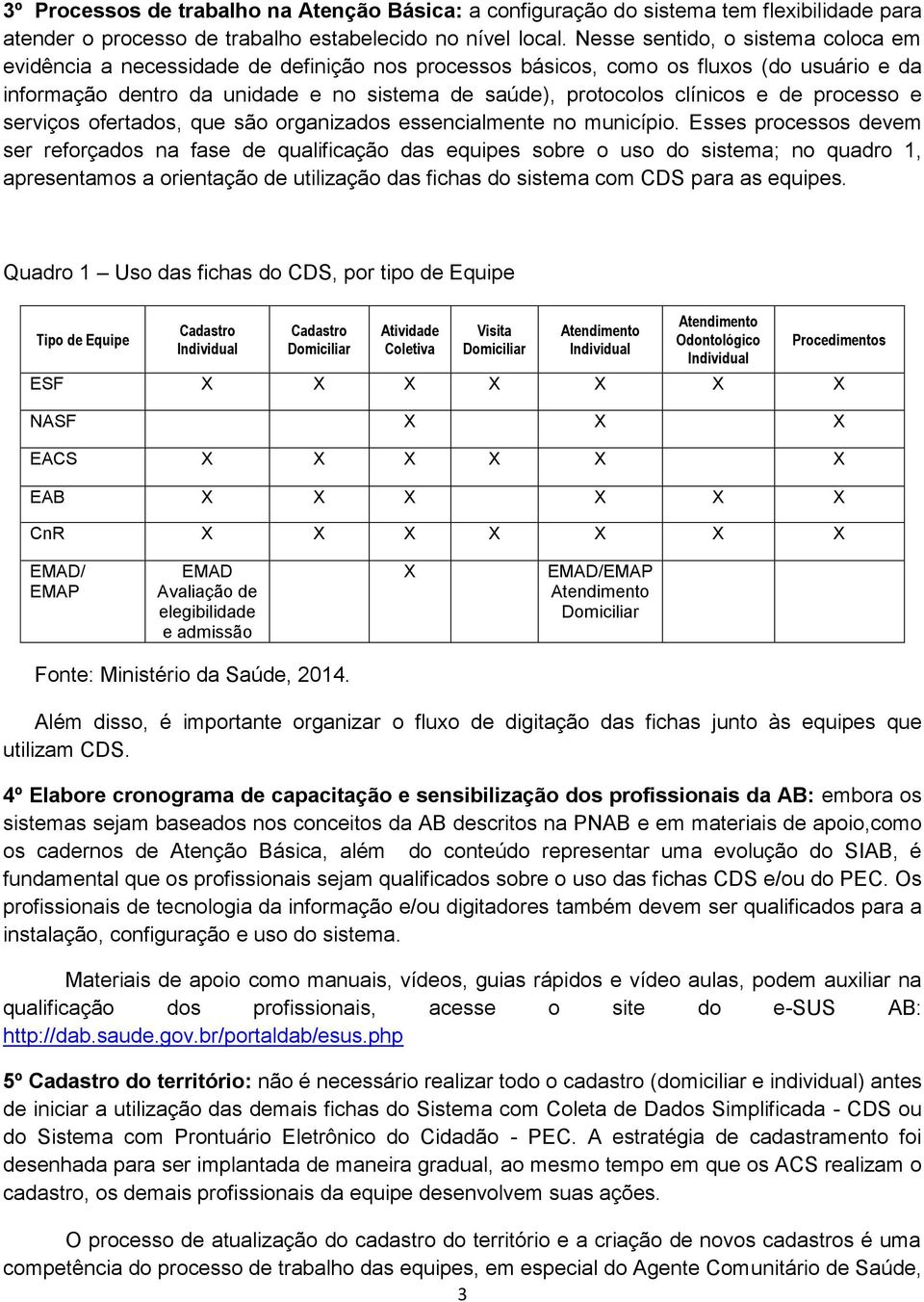 e de processo e serviços ofertados, que são organizados essencialmente no município.