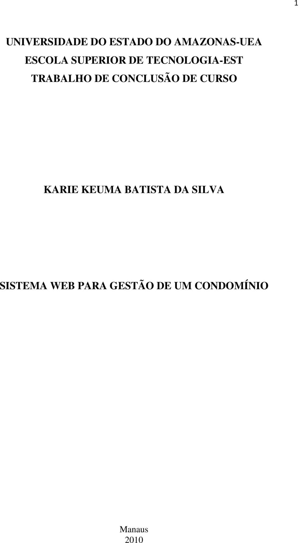 CONCLUSÃO DE CURSO KARIE KEUMA BATISTA DA