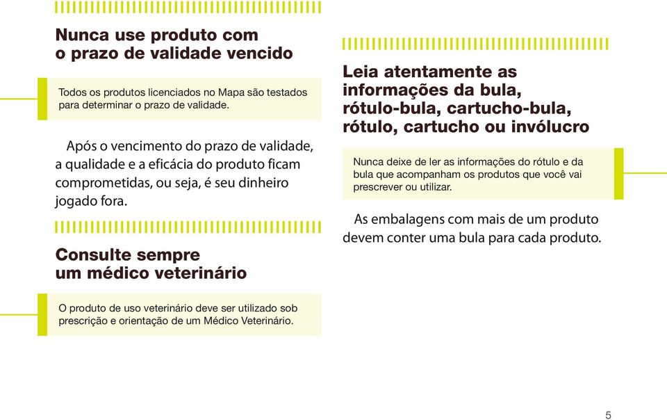 ficam comprometidas, ou seja, é seu dinheiro jogado fora. Nunca deixe de ler as informações do rótulo e da bula que acompanham os produtos que você vai prescrever ou utilizar.