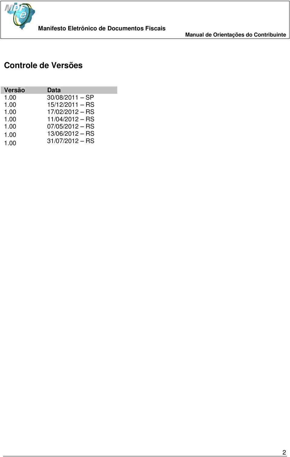 00 17/02/2012 RS 1.00 11/04/2012 RS 1.