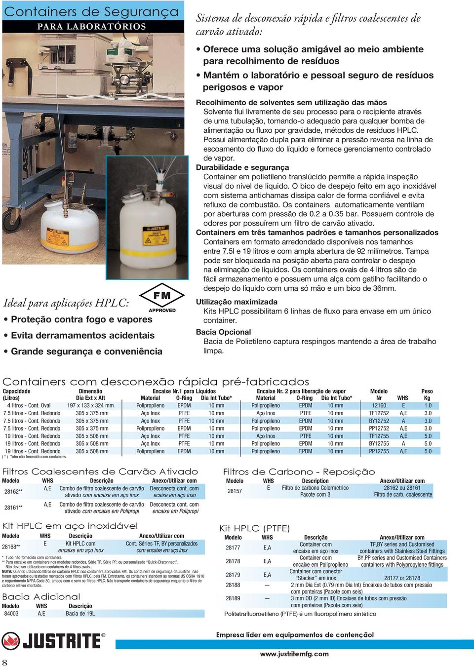 solventes sem utilização das mãos Solvente flui livremente de seu processo para o recipiente através de uma tubulação, tornando-o adequado para qualquer bomba de alimentação ou fluxo por gravidade,