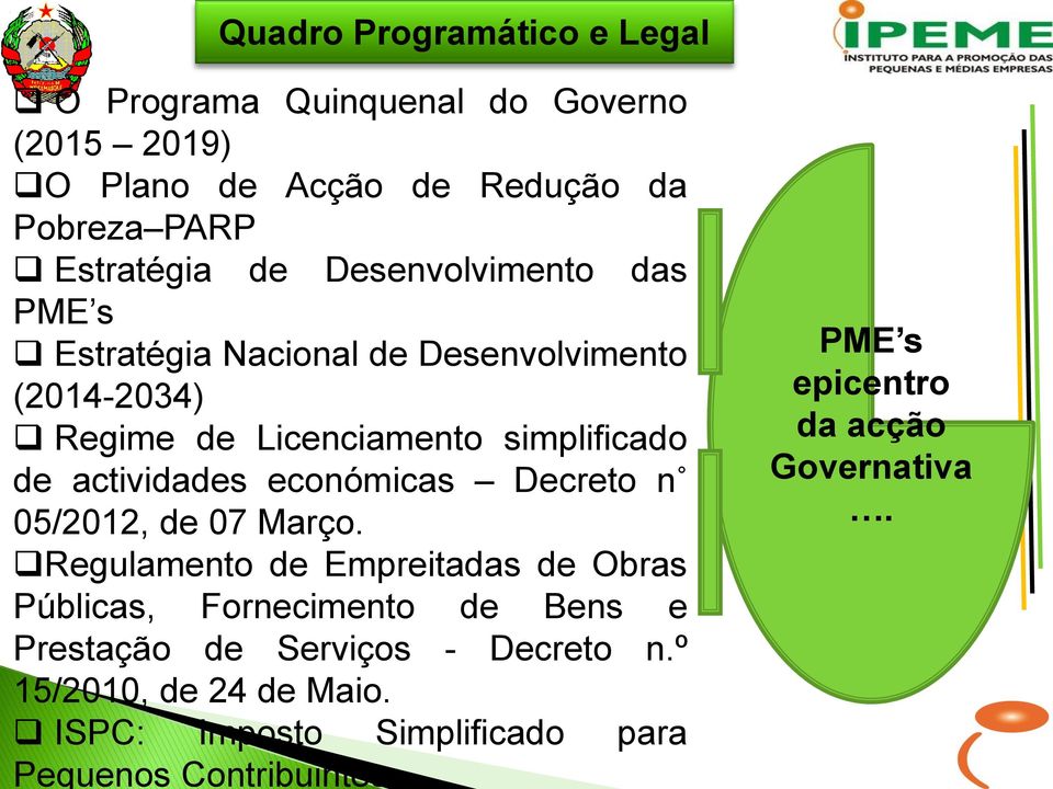 económicas Decreto n 05/2012, de 07 Março.