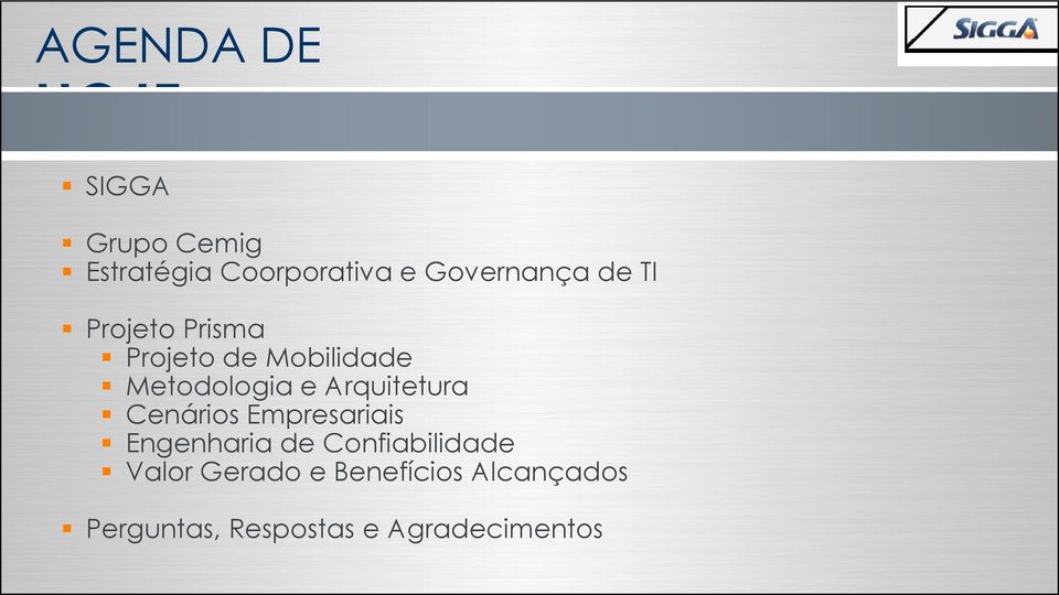 e Arquitetura Cenários Empresariais Engenharia de Confiabilidade