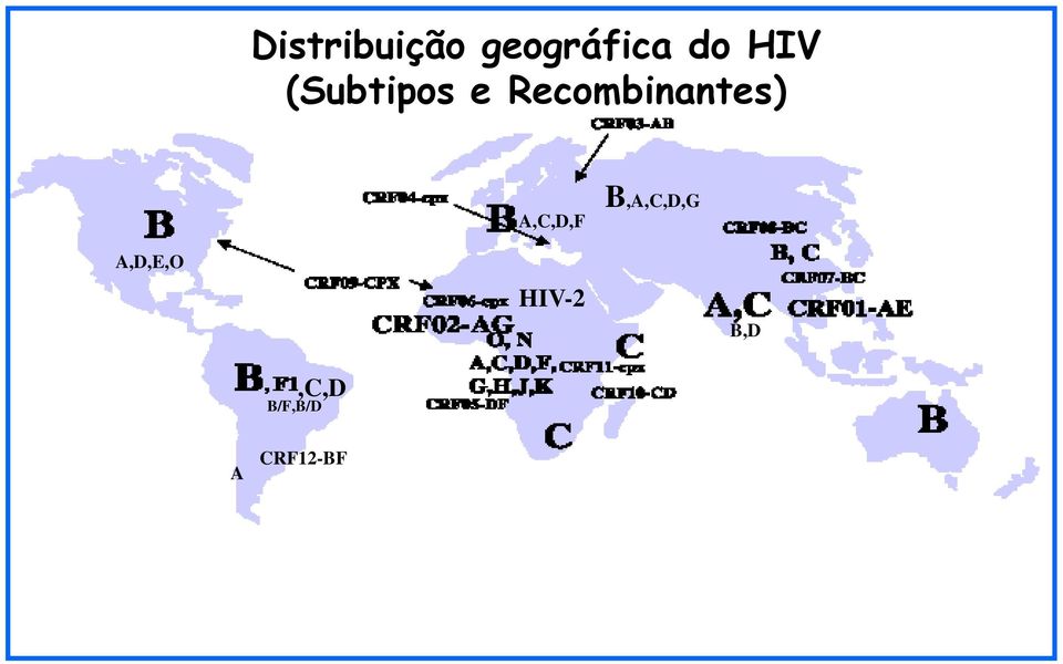 Recombinantes) A,C,D,F