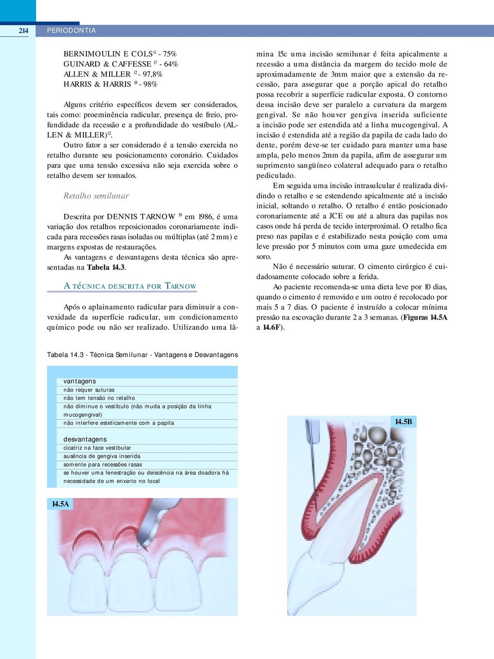 Outro fator a ser considerado é a tensão exercida no retalho durante seu posicionamento coronário. Cuidados para que uma tensão excessiva não seja exercida sobre o retalho devem ser tomados.