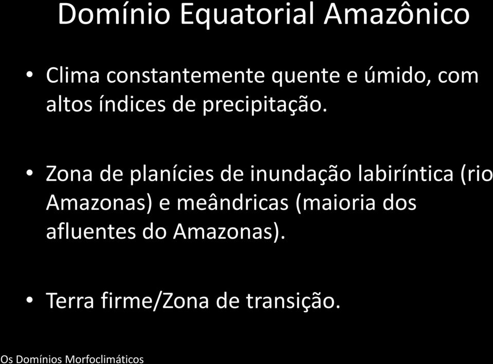 Zona de planícies de inundação labiríntica (rio Amazonas) e