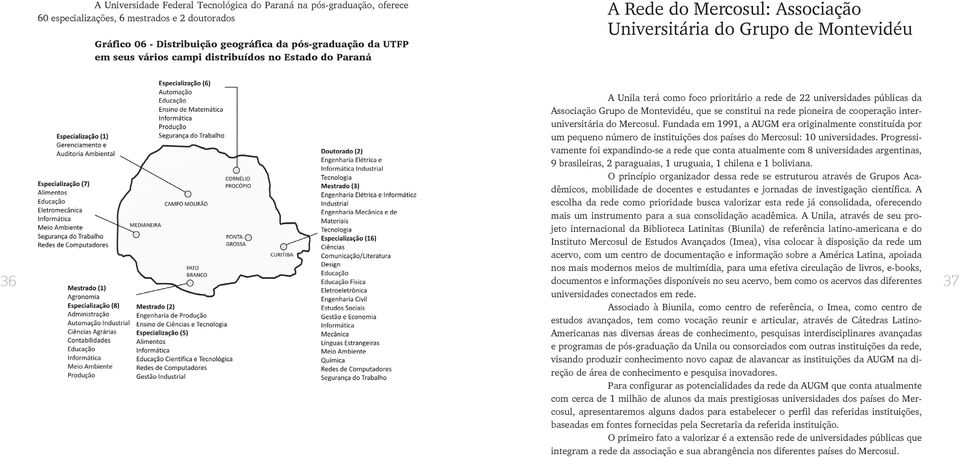 de Montevidéu, que se constitui na rede pioneira de cooperação interuniversitária do Mercosul.