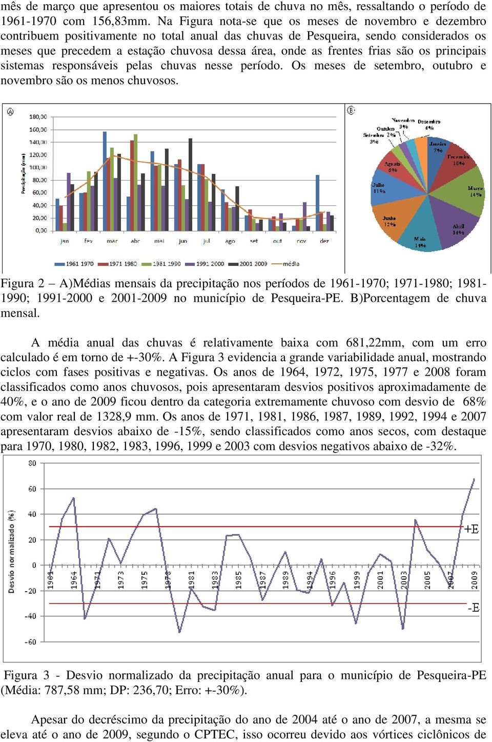 frentes frias são os principais sistemas responsáveis pelas chuvas nesse período. Os meses de setembro, outubro e novembro são os menos chuvosos.