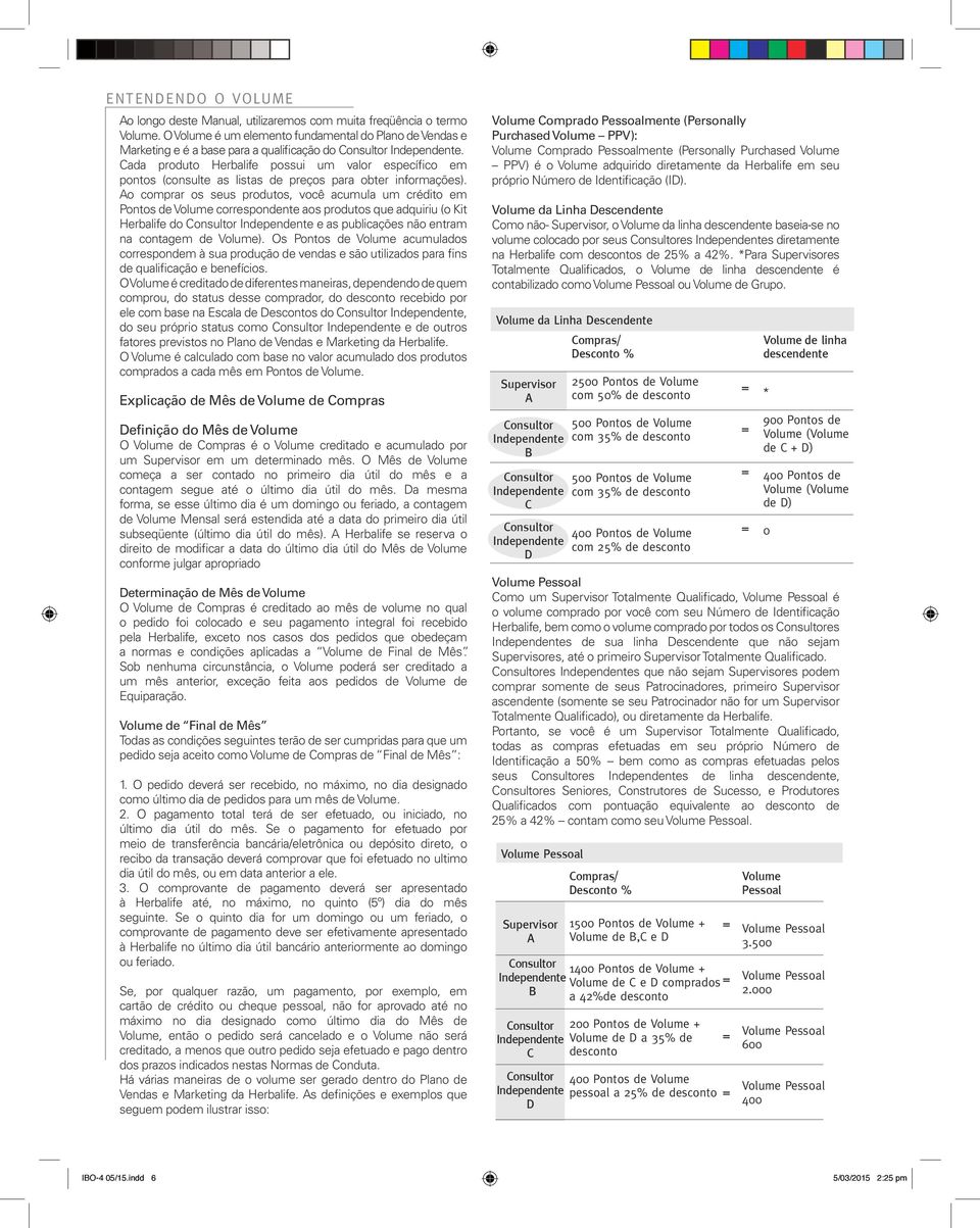 Cada produto Herbalife possui um valor específico em pontos (consulte as listas de preços para obter informações).