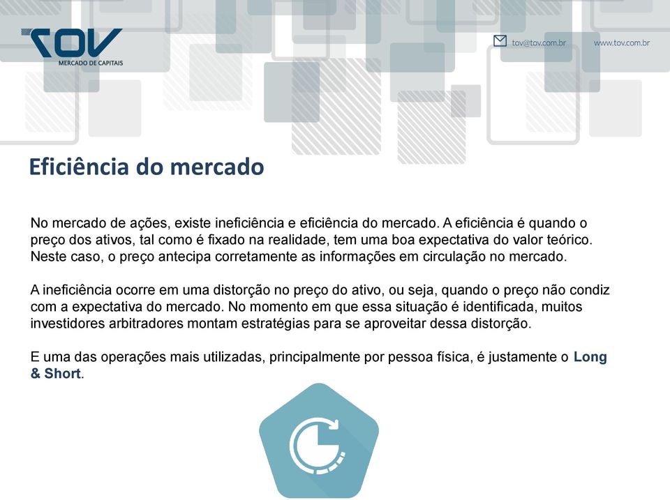 Neste caso, o preço antecipa corretamente as informações em circulação no mercado.