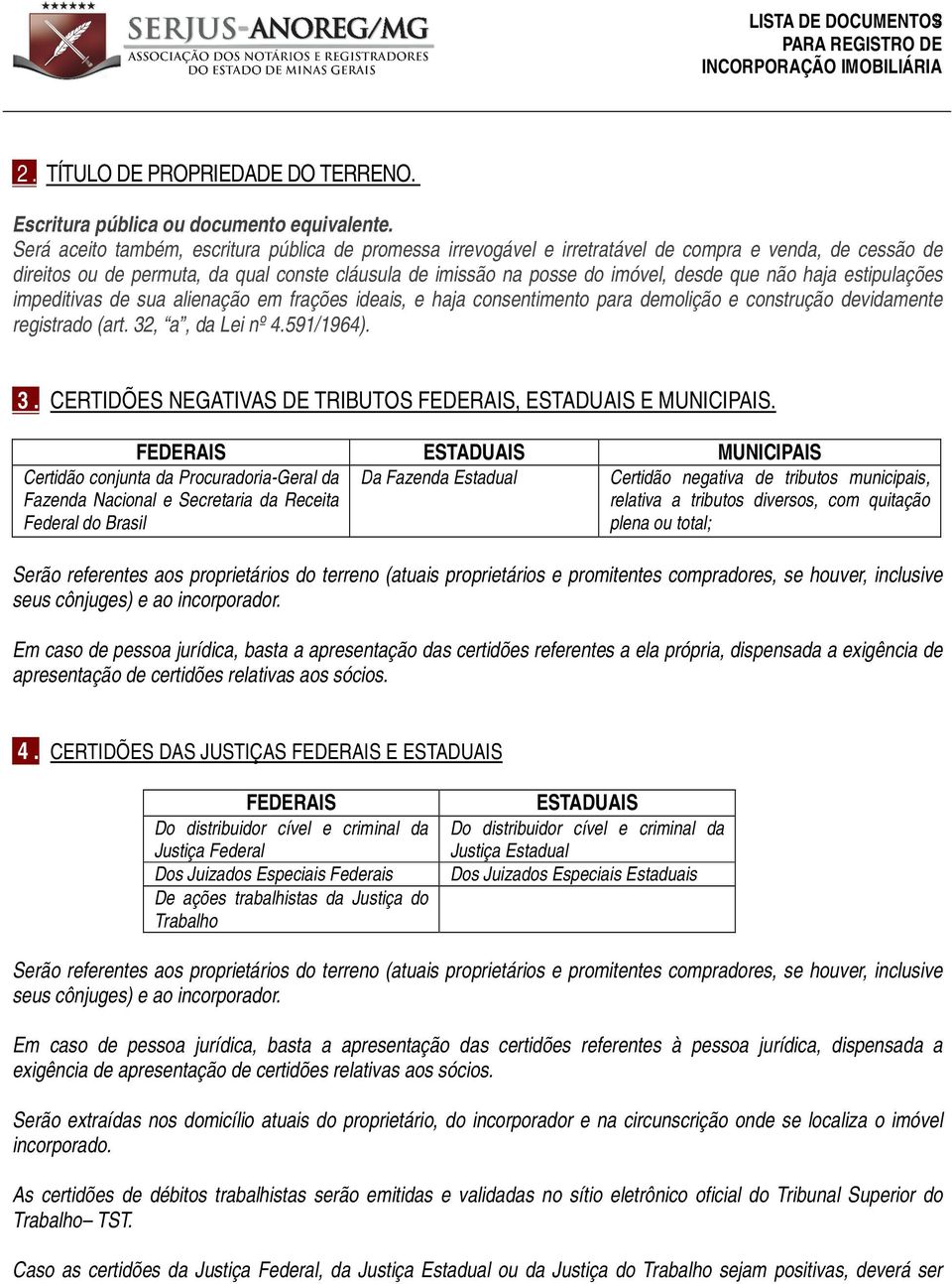 não haja estipulações impeditivas de sua alienação em frações ideais, e haja consentimento para demolição e construção devidamente registrado (art. 32