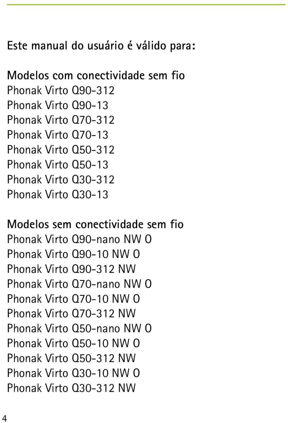 Phonak Virto Q90-nano NW O Phonak Virto Q90-10 NW O Phonak Virto Q90-312 NW Phonak Virto Q70-nano NW O Phonak Virto Q70-10 NW O Phonak