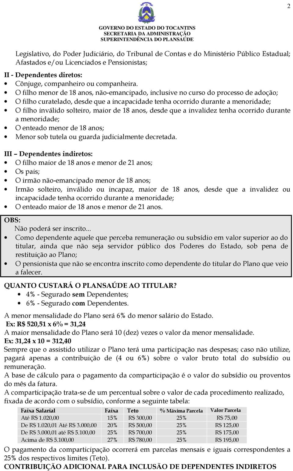 de 18 anos, desde que a invalidez tenha ocorrido durante a menoridade; O enteado menor de 18 anos; Menor sob tutela ou guarda judicialmente decretada.