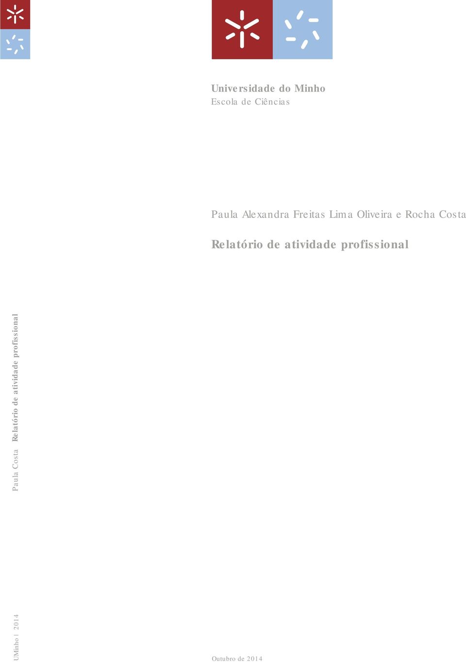 Relatório de atividade profissional UMinho 2014